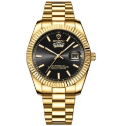 Men's Analog Watch - Stainless Steel Strap, Luminous Hands, Executive Style, Water Resistant