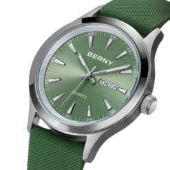Alternative view of Men's Analog Watch - Sport Silicone Strap, Luminous Hands, Water Resistant