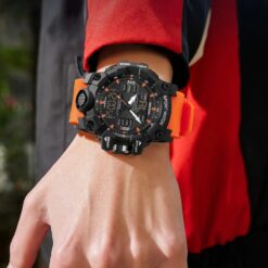 Alternative view of Men's Analog-Digital Watch - 55mm Hardlex Crystal, Silicone Strap