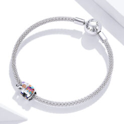 Alternative view of Indian Elephant Charm 925 Sterling Silver