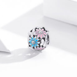 Alternative view of Daisy Butterfly Charm 925 Sterling Silver