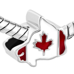 Canada Flag Map Charm