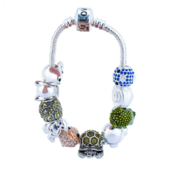 Alternative view of Rhinestone Blue Fish Charm