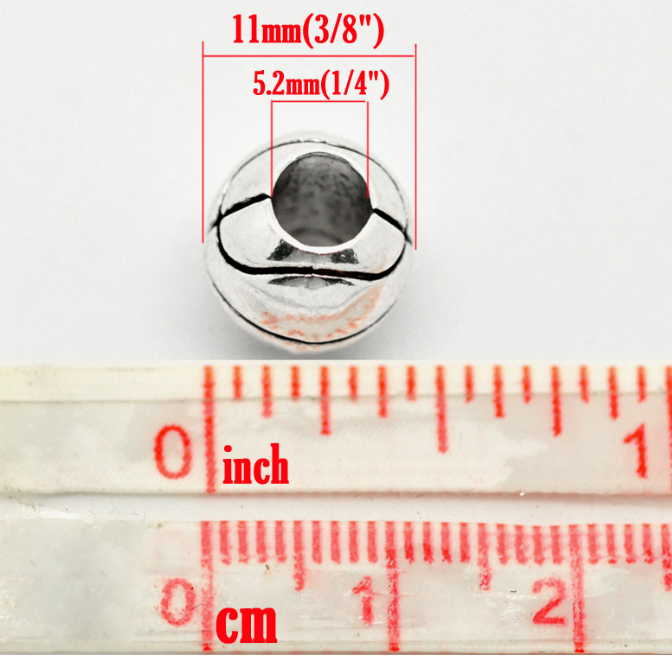 Silver Basketball Charm - Image 2