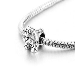 Alternative view of Sweet Yorkshire Terrier Charm 925 Sterling Silver