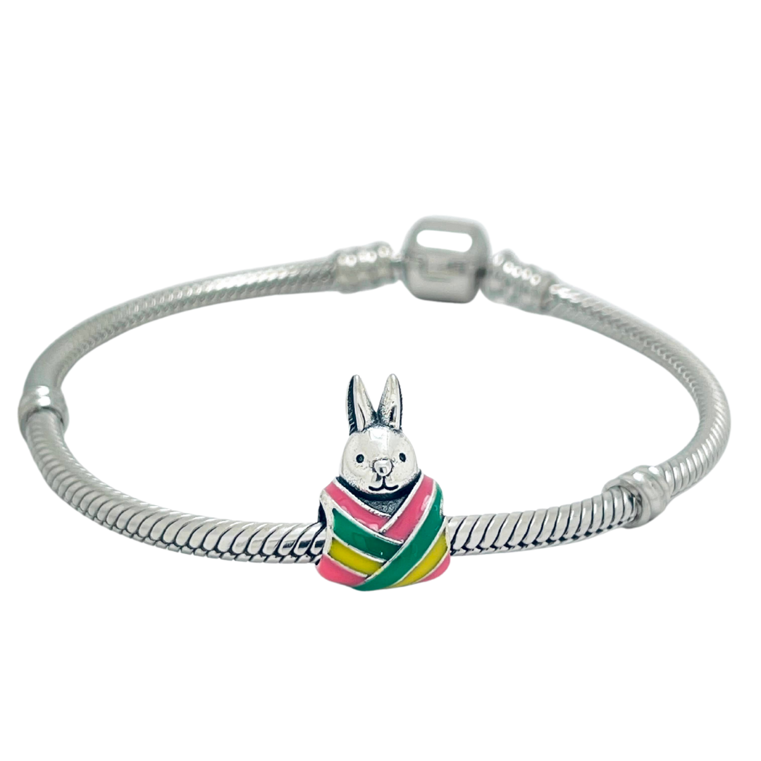 Colorful Easter Bunny Charm - Image 2
