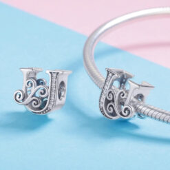 Alternative view of Letter U Initial Alphabet Charm
