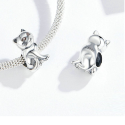 Alternative view of Lucky Cat Charm 925 Sterling Silver